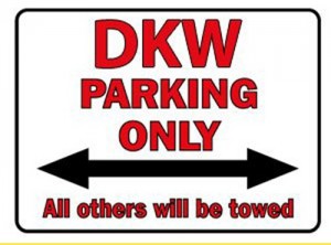 DKW Parking only